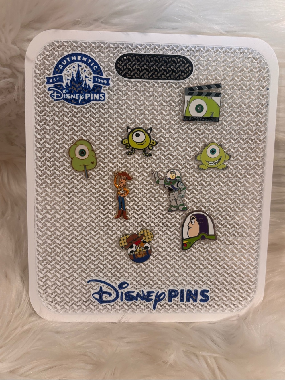 Disney Pins Display Card Board- White and Blue